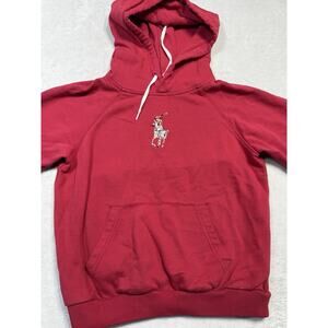 Polo Ralph Lauren Women's Magenta SZ M Hoodie Limited Edition Pride Polo Pony